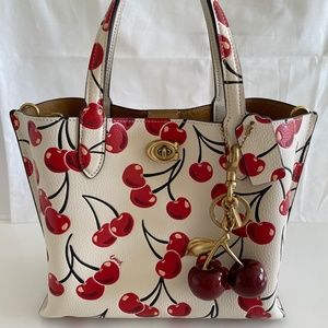 Coach Willow tote in cherry print